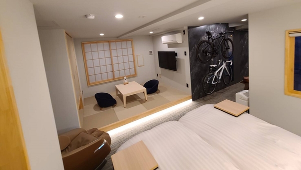 自転車プレミア和洋室【特別室】50インチTV・洗面・シャワー